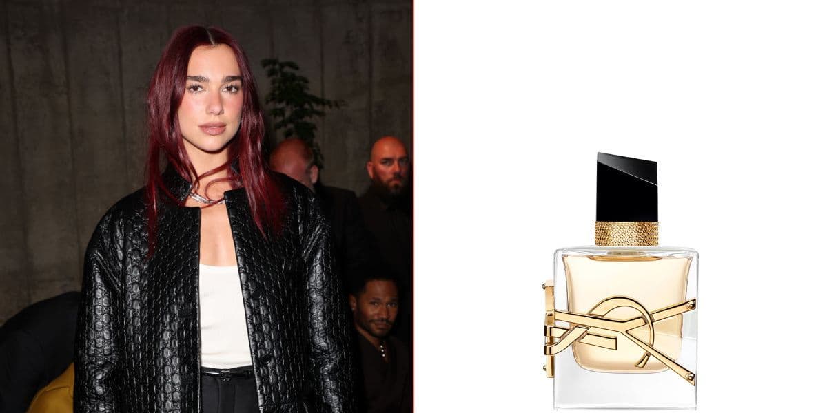 Dua Lipa uses YSL Libre on vacation.